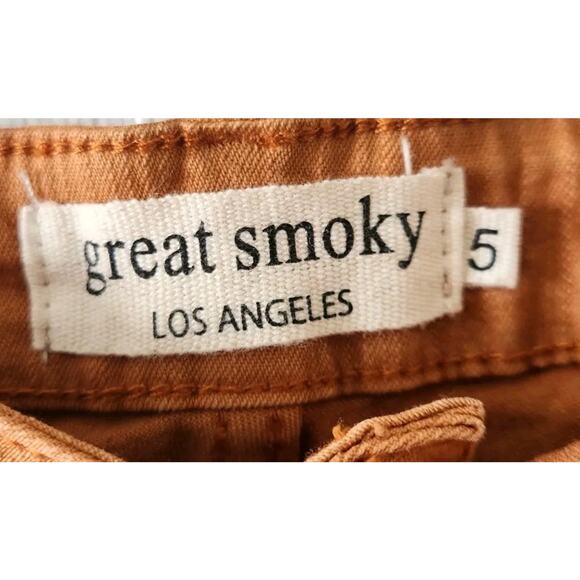 great smoky GCP9314 Los Angeles Utility Jeans Womens size 5 Orange - Picture 5 of 6